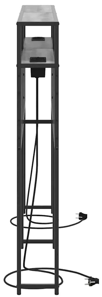 vidaXL Κεφαλάρι Αποθήκης Γκρι sonoma 180 cm Επεξεργασμένο ξύλο