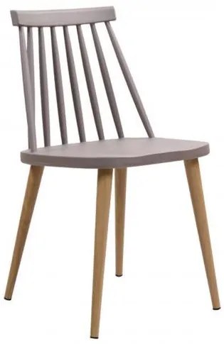 LAVIDA καρέκλα Μεταλλική Φυσικό/PP Sand Beige 43x48x77cm ΕΜ139,9