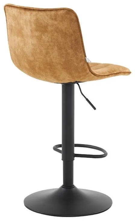 Σκαμπό Μπάρ FL1020 Fylliana Tobacco - Aνθρακί - Μαύρο 43x48x112,5 εκ. 2αδα