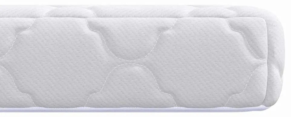 vidaXL Στρώμα με Επίστρωμα Καρύδας Λευκό 120 x 60 cm PU Αφρός