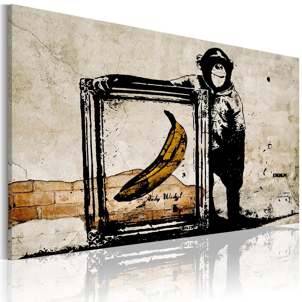 Πίνακας - Inspired by Banksy - sepia 90x60