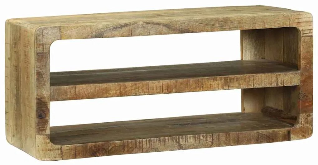 vidaXL Ντουλάπι TV με ράφι Καφέ 80 x 32 x 36 εκ. Μασίφ ξύλο μάνγκο