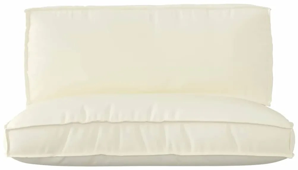 vidaXL Σετ Μαξιλαριών Πάγου 2 pcs Κρεμ Ύφασμα Όξφορντ