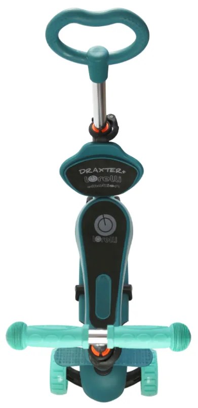 Παιδικό πατίνι Draxter Plus Scooter με κάθισμα και χειρολαβή γονέα Mint 10390140020 Lorelli