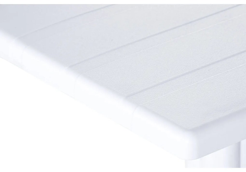 Τραπεζαρία Home ESPRIT Λευκό Μέταλλο πολυπροπυλένιο 70 x 70 x 75 cm