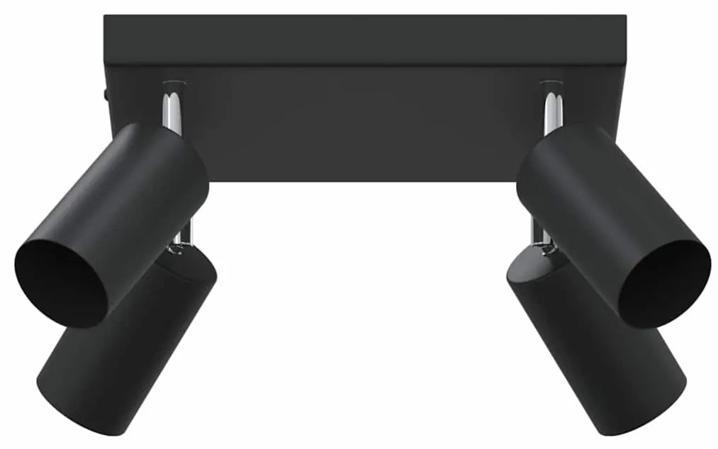 vidaXL Σποτ οροφής Μαύρο 26 x 26 x 16.5 εκ Ατσάλι