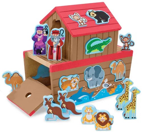 Ξύλινη Κιβωτός του Νώε με ζωάκια Melissa & Doug