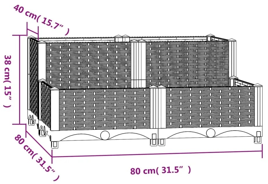 ΖΑΡΝΤΙΝΙΕΡΑ 80 X 80 X 38 ΕΚ. ΑΠΟ ΠΟΛΥΠΡΟΠΥΛΕΝΙΟ 310409