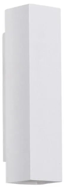 Adeleq Σποτ Γύψινο Ορθογώνιο Up Down 2xGU10 8.5x7x30cm Λευκό 21-11034
