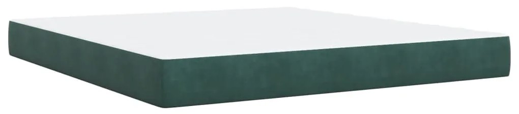 ΚΡΕΒΑΤΙ BOXSPRING ΜΕ ΣΤΡΩΜΑ ΣΚΟΥΡΟ ΠΡΑΣΙΝΟ 180X200ΕΚ. ΒΕΛΟΥΔΙΝΟ 3290103