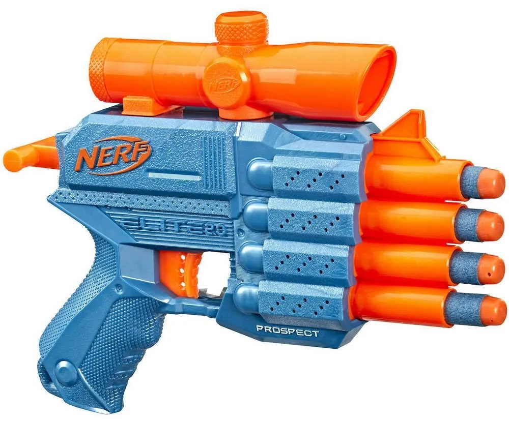 Εκτοξευτής Nerf Elite F4190 2.0 Prospect Qs-4 Blue-Orange Hasbro