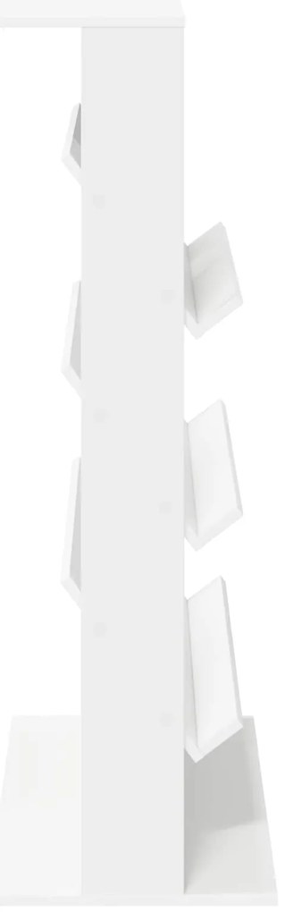 vidaXL Ράφι Περιοδικών Λευκό 70 x 41 x 126 εκ. Επεξεργασμένο ξύλο