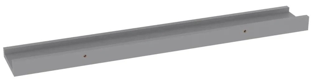 vidaXL Ράφια Τοίχου 4 τεμ. Γκρι 60 x 9 x 3 εκ.Λευκά