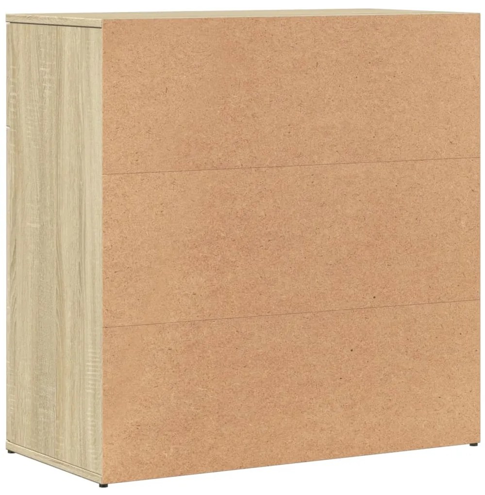 vidaXL Βοηθητικά Ντουλάπια 2 Τεμ. Sonoma Δρυς 79x38x80εκ. Επεξ. Ξύλο