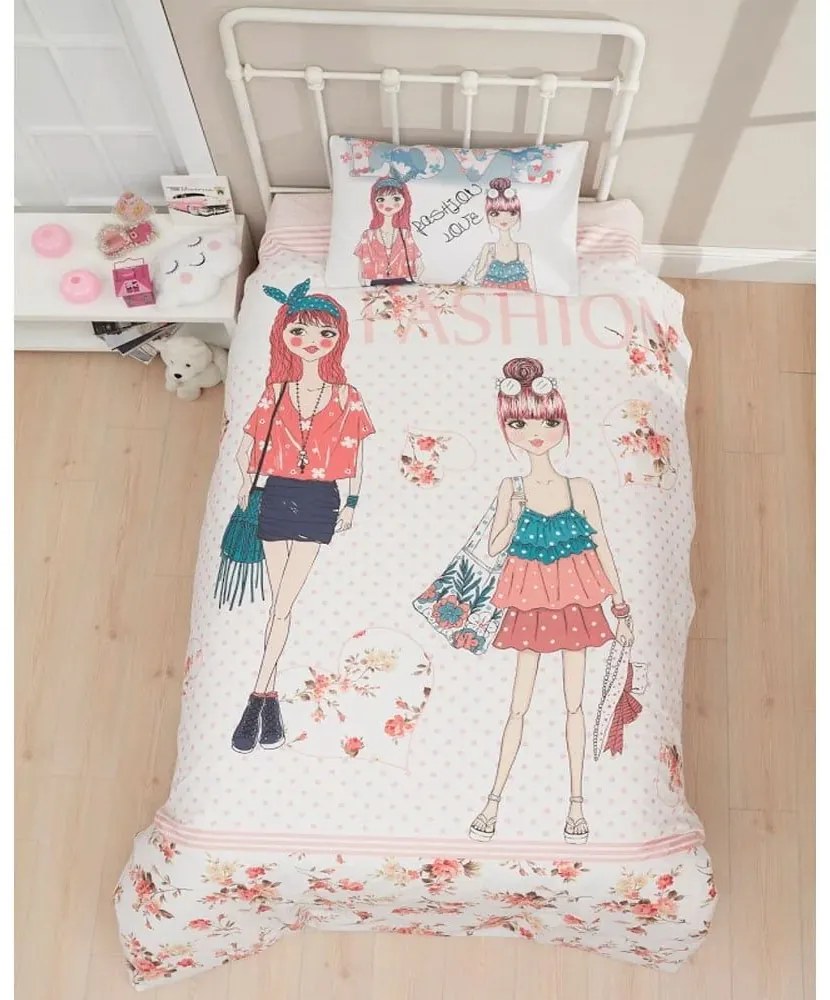 Σεντόνια Παιδικά Φάσιον Σετ 3τμχ Multi Viopros Μονό 100% Cotton