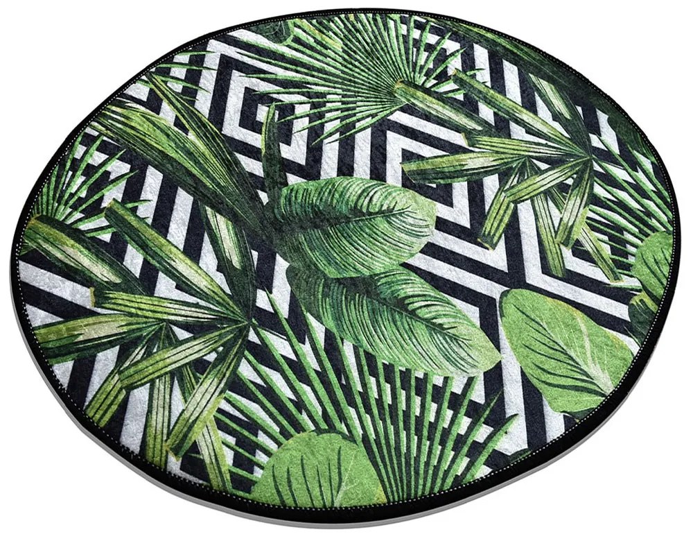 Χαλί Tropic 882CHL1722 Green Conceptum Hypnose 100X100cm Round