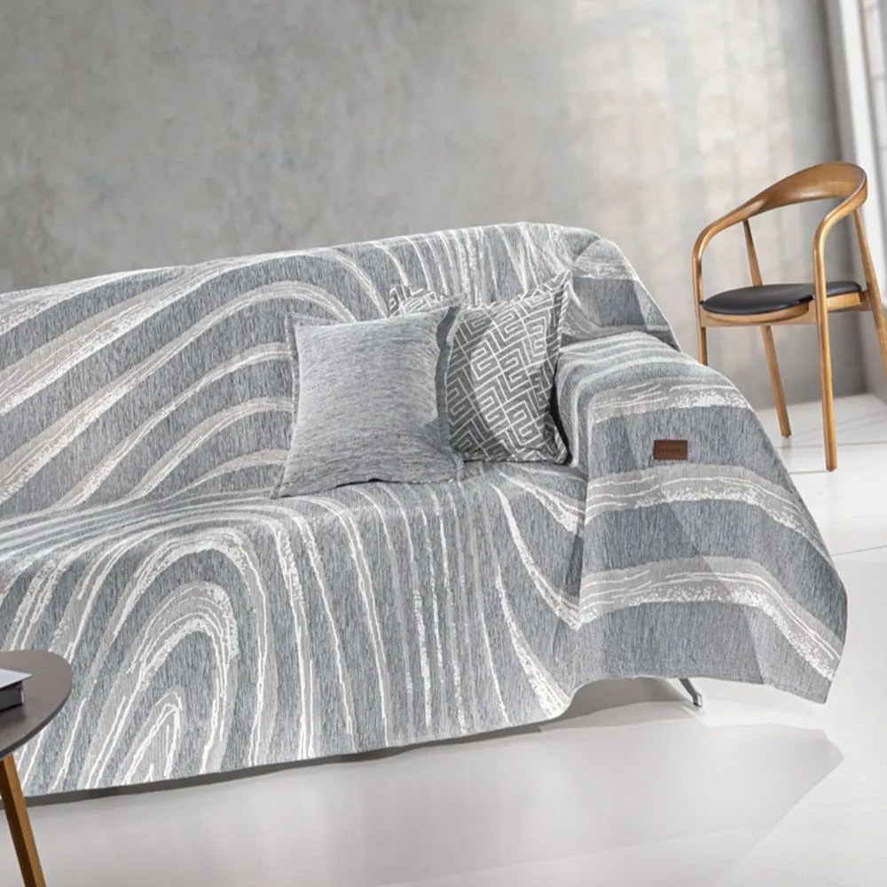 Ριχτάρι Degas Silver Guy Laroche Four-Seater 180x350cm Βαμβάκι-Ακρυλικό