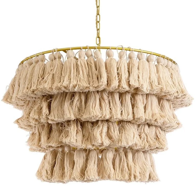 Φωτιστικό Οροφής Κρεμαστό Missoula 02088 Boho 1xE27 IP20 60x40cm Beige GloboStar