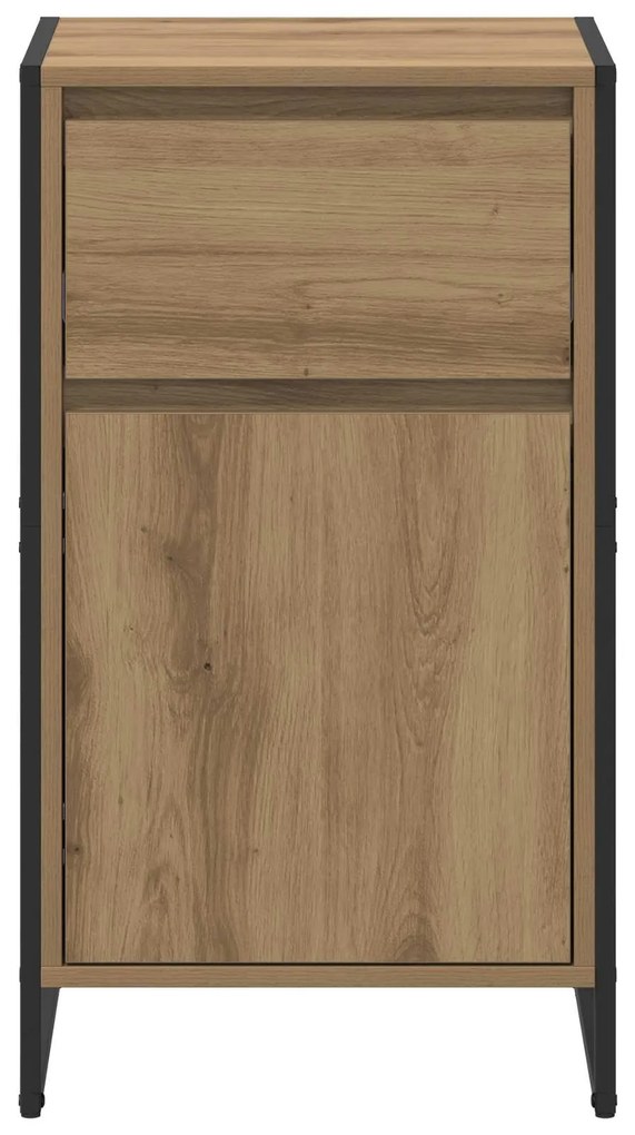 vidaXL Πλαϊνό γραφείο με συρτάρι Καρυδιά Χειροποίητης Εργασίας