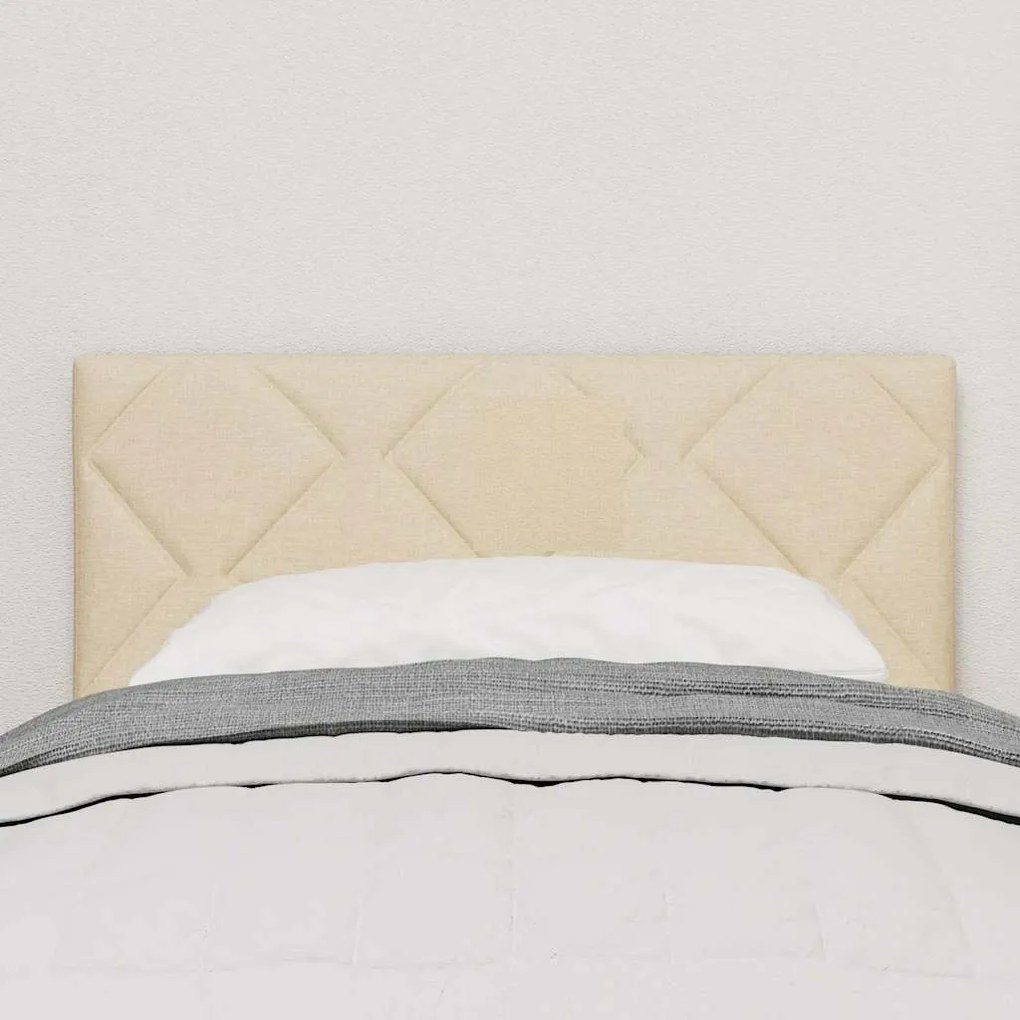 vidaXL Υφασμάτινο Κεφαλάρι Geometric με κεφαλάρι Κρεμ 80 cm ύφασμα