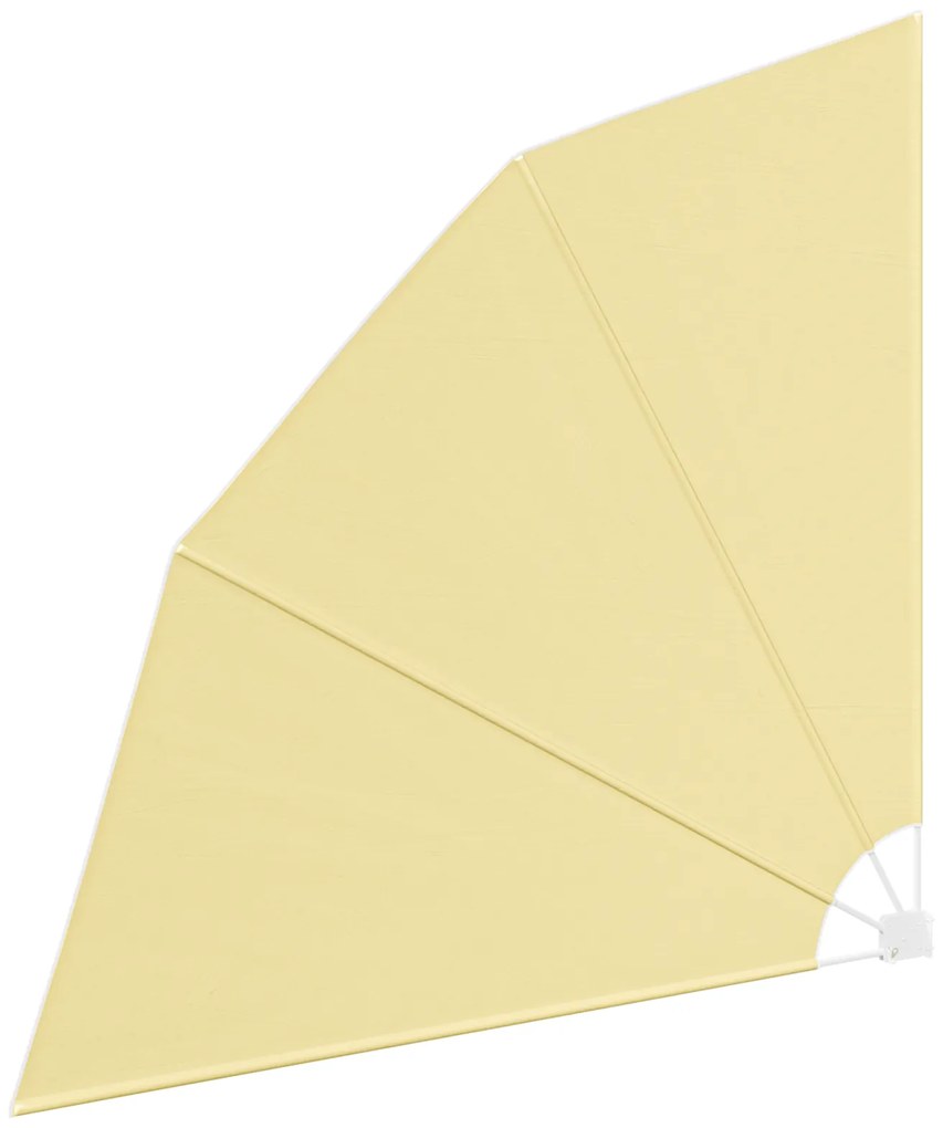 vidaXL Αδιάφανο σκίαστρο μπαλκονιού Άμμος 210 x 210 cm ύφασμα