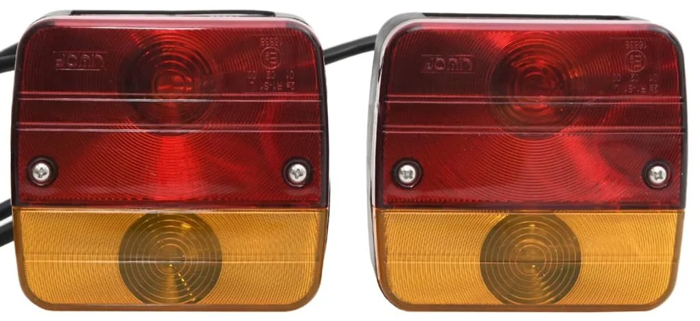vidaXL Φώτα Τρέιλερ 2 τεμ. Κόκκινα 10,5x5x9,5 εκ. Κλασ. Λαμπτήρας 12V