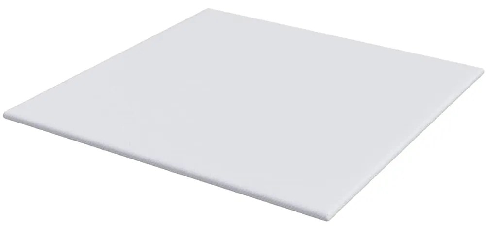 vidaXL Στρώματα Λευκό 200 x 200 cm 100% ύφασμα πολυεστέρα με τζακάρ