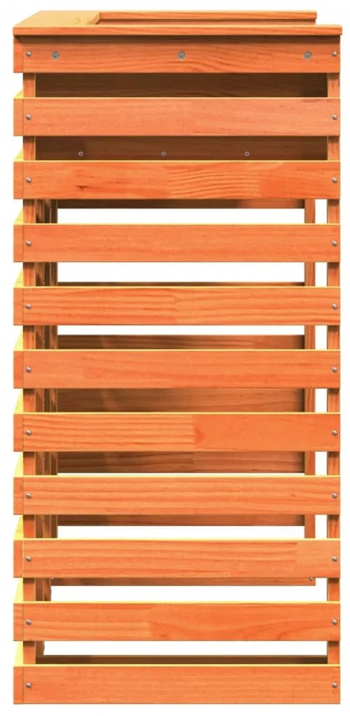 vidaXL Τραπέζι Μπαρ Εξ. Χώρου Καφέ Κεριού 113,5x50x103 εκ. Μασίφ Πεύκο