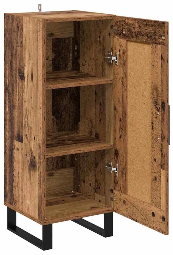 vidaXL Highboard Παλιό Ξύλο 34,5 x 34 x 180 εκ. Επεξεργασμένο ξύλο