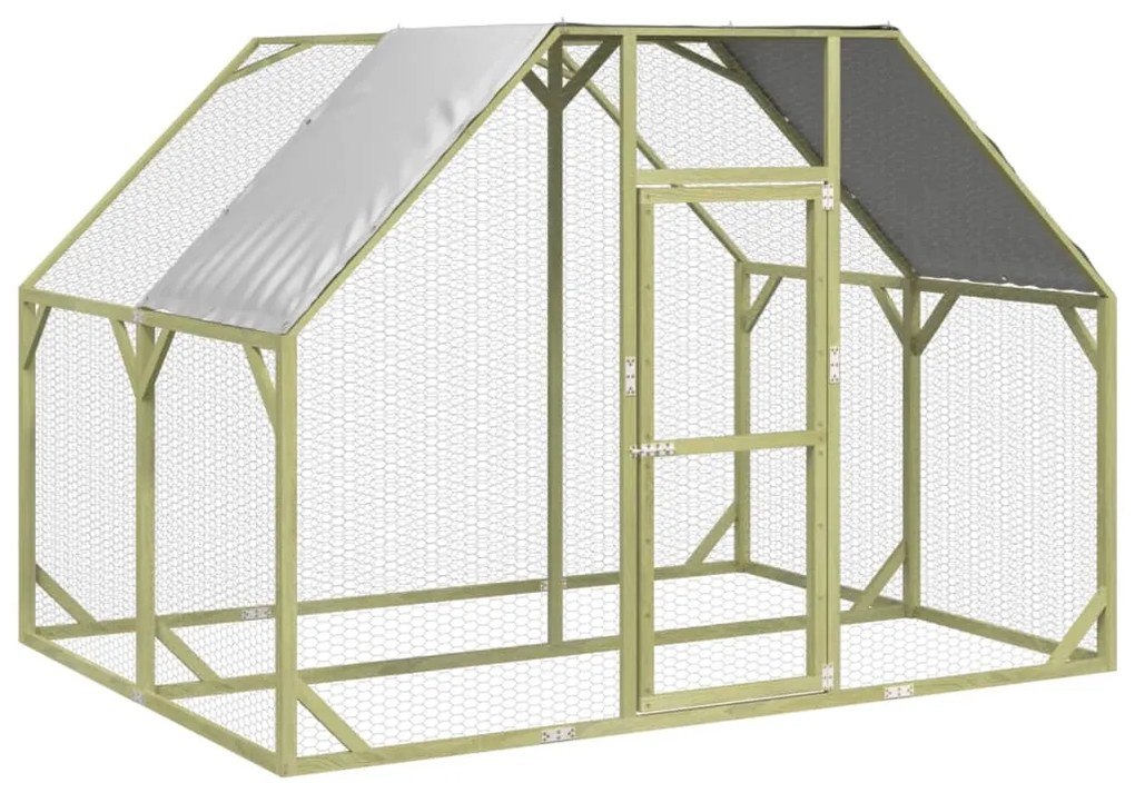 vidaXL Κοτέτσι 268x200x190 εκ. από Μασίφ Εμποτισμένο Ξύλο Πεύκου