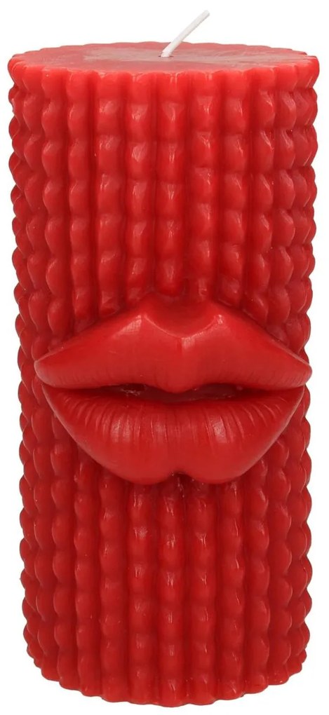 Κερί ArteLibre Χείλος Κόκκινο 7.3x7.3x15cm
