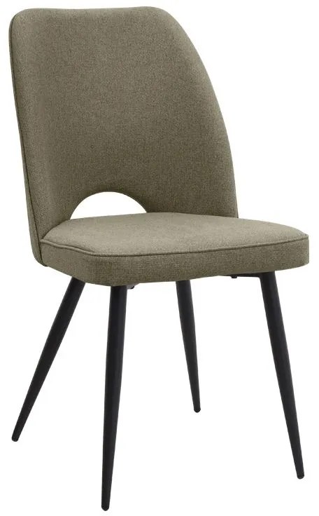 Σετ τραπεζαρία 5τμχ Roger - Christy Megapap Mdf - ύφασμα χρώμα μαύρο εφέ μαρμάρου - λαδί 120x70x75εκ.