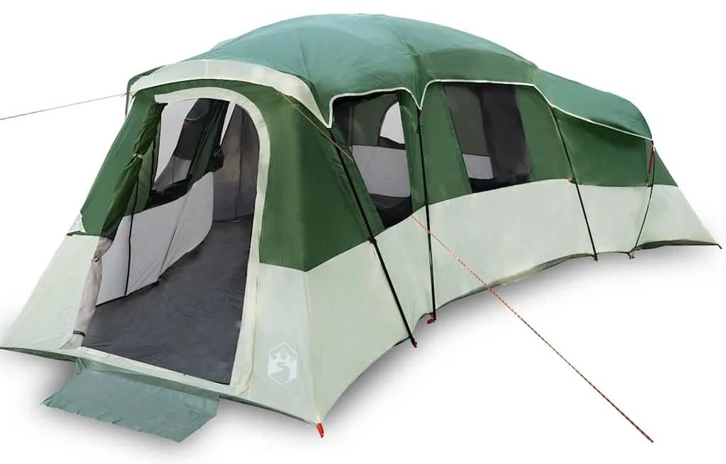 vidaXL Οικογενειακή Σκηνή Πράσινο 762 x 655 x 218 εκ Πολυεστέρας