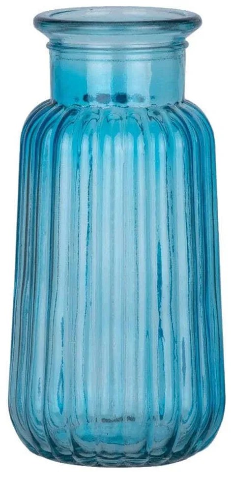 Βάζο Layla 35602 Φ11x22cm Blue GloboStar Glass