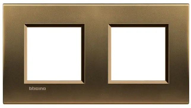 Πλαίσιο 2 + 2 Θέσεων Μπρονζέ Bticino LNA4802M2BZ Legrand-LNA4802M2BZ-Μπρονζέ LNA4802M2BZ