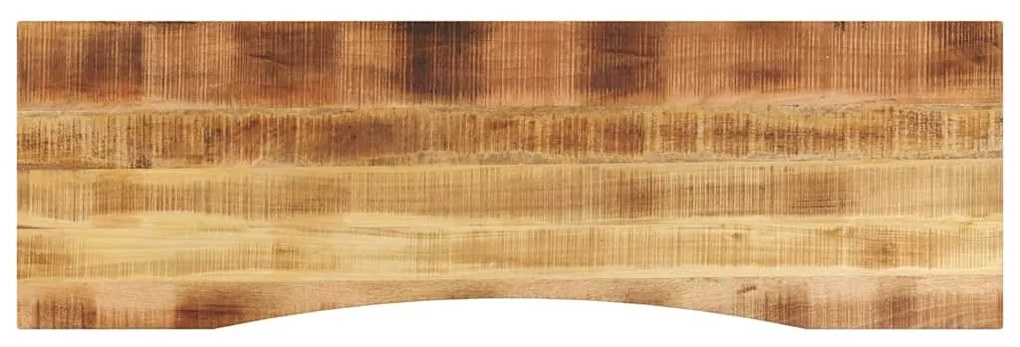 vidaXL Επιφάνεια Γραφείου Καμπύλη 160x50x2,5 εκ Μασίφ Ακατ. Μάνγκο