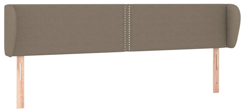 vidaXL Κεφαλάρι με Πτερύγια Taupe 163x23x78/88 εκ. Υφασμάτινο