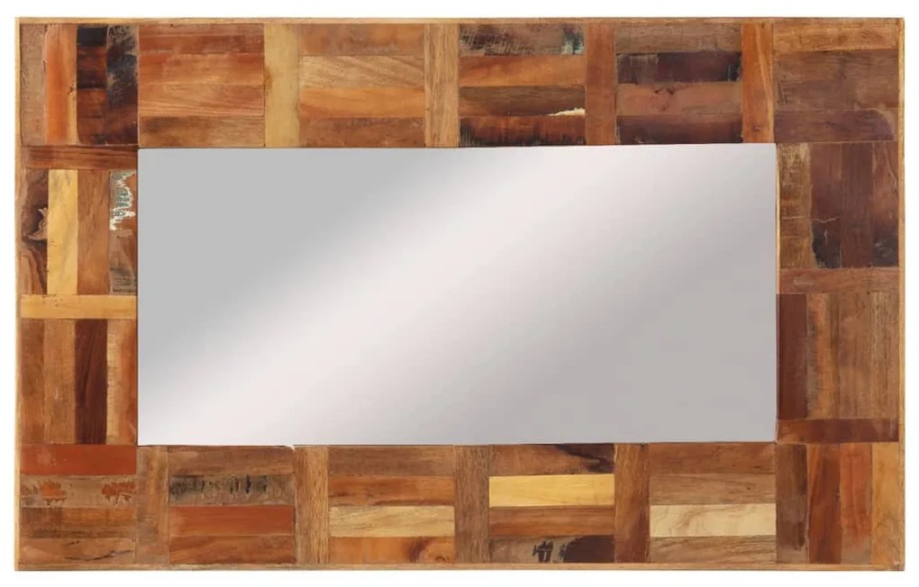 vidaXL 337248  Καθρέφτης Τοίχου 50x80 εκ. από Μασίφ Ανακυκλωμένο Ξύλο