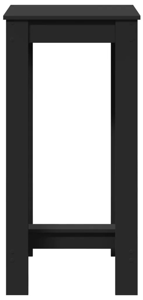 vidaXL Τραπέζι Μπαρ Μαύρο 51x50x103,5 εκ. Επεξ. Ξύλο