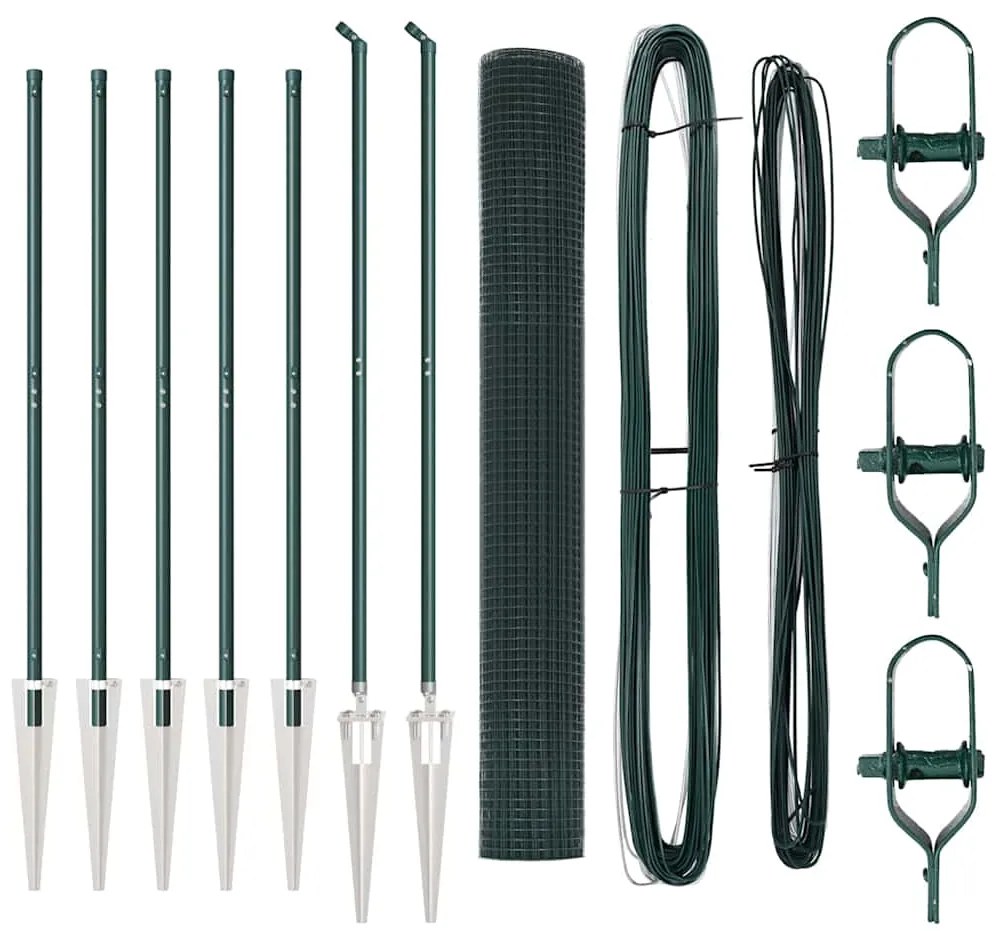 vidaXL Στύλος Περιφράξεων Πράσινο 10 x 1,2 μ (12 x 12 χιλ. πλέγμα)