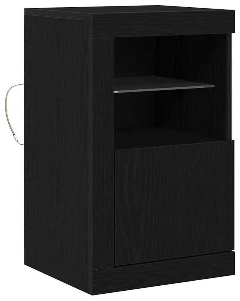 vidaXL Βοηθητικό ντουλάπι Μαύρη δρυς 41 x 37 x 67 εκ