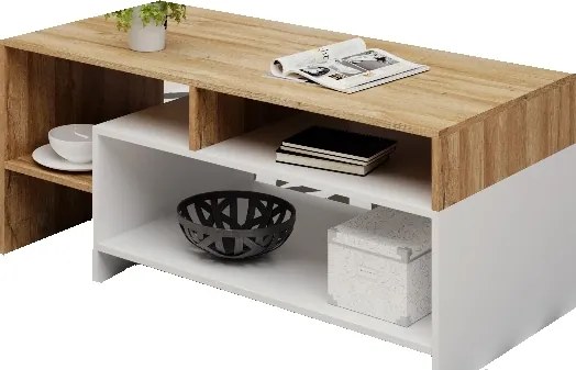 Τραπεζάκι 36144-ALV-40 Grandson+λευκό M120xY53xB60cm