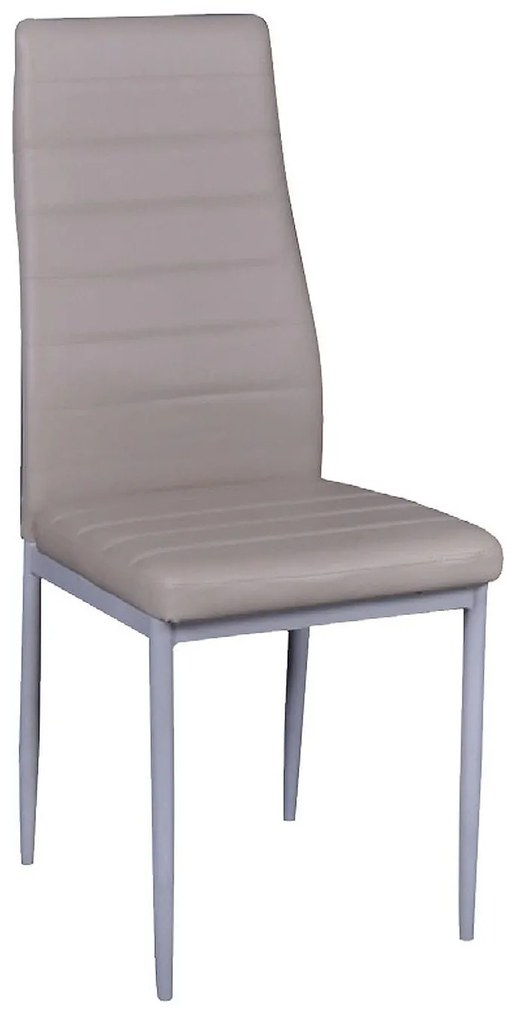 Καρέκλα Jetta-I Cappucino . ΕΜ966,9 40X50X95 cm Σετ 6τμχ Metal, Technoderma