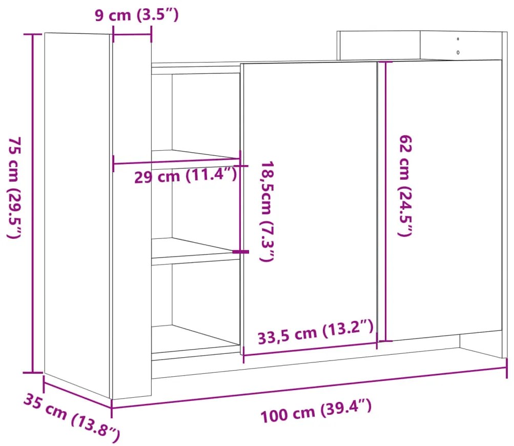 ΝΤΟΥΛΑΠΙ SONOMA ΔΡΥΣ 100 X 35 X 75 ΕΚ. ΑΠΟ ΕΠΕΞΕΡΓΑΣΜΕΝΟ ΞΥΛΟ 848411