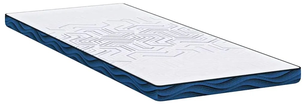 vidaXL Στρώματα Λευκό και μπλε 80 x 200 cm Αφρός μνήμης τζελ