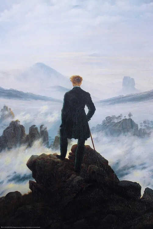 Αφίσα Wanderer Above the Sea Fog, Caspar David Friedrich