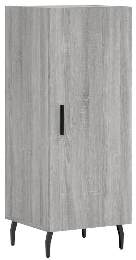 vidaXL Μπουφές Sonoma Γκρι 34,5 x 34 x 180 εκ. από Επεξεργασμένο Ξύλο