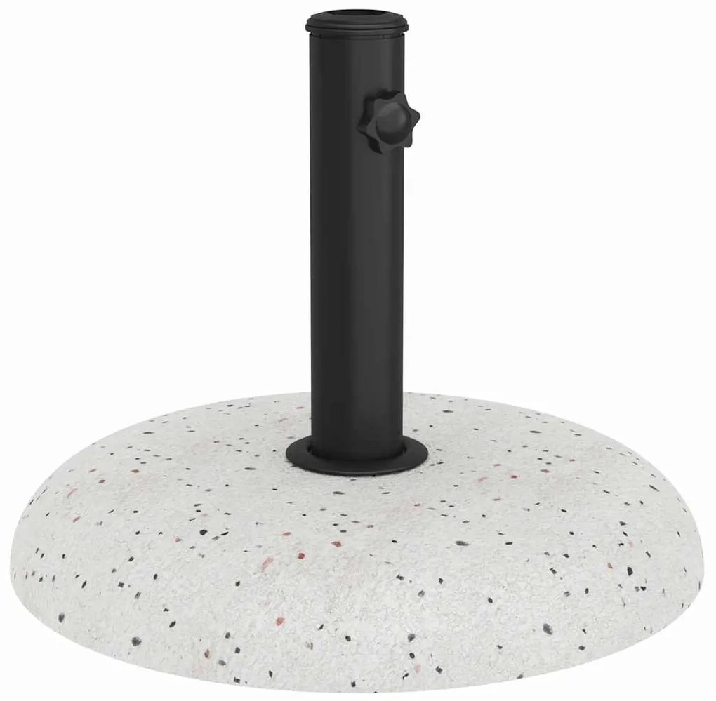 vidaXL Βάση ομπρέλας Λευκό και Μαύρο 45 x 45 x 40 cm