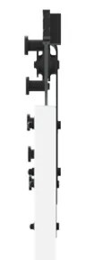 vidaXL Συρόμενη Πόρτα με Σετ Υλικών Λευκό 83x232 cm Στερεό Ξύλο Πεύκου