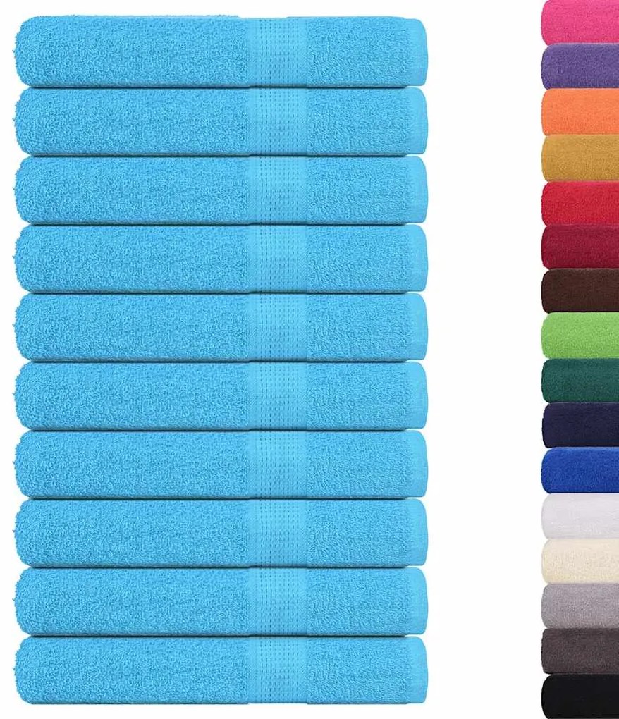 vidaXL Πετσέτες Σάουνας FROGN 10 τεμ. Τυρκουάζ 80x200 εκ. 360 γρ./μ²